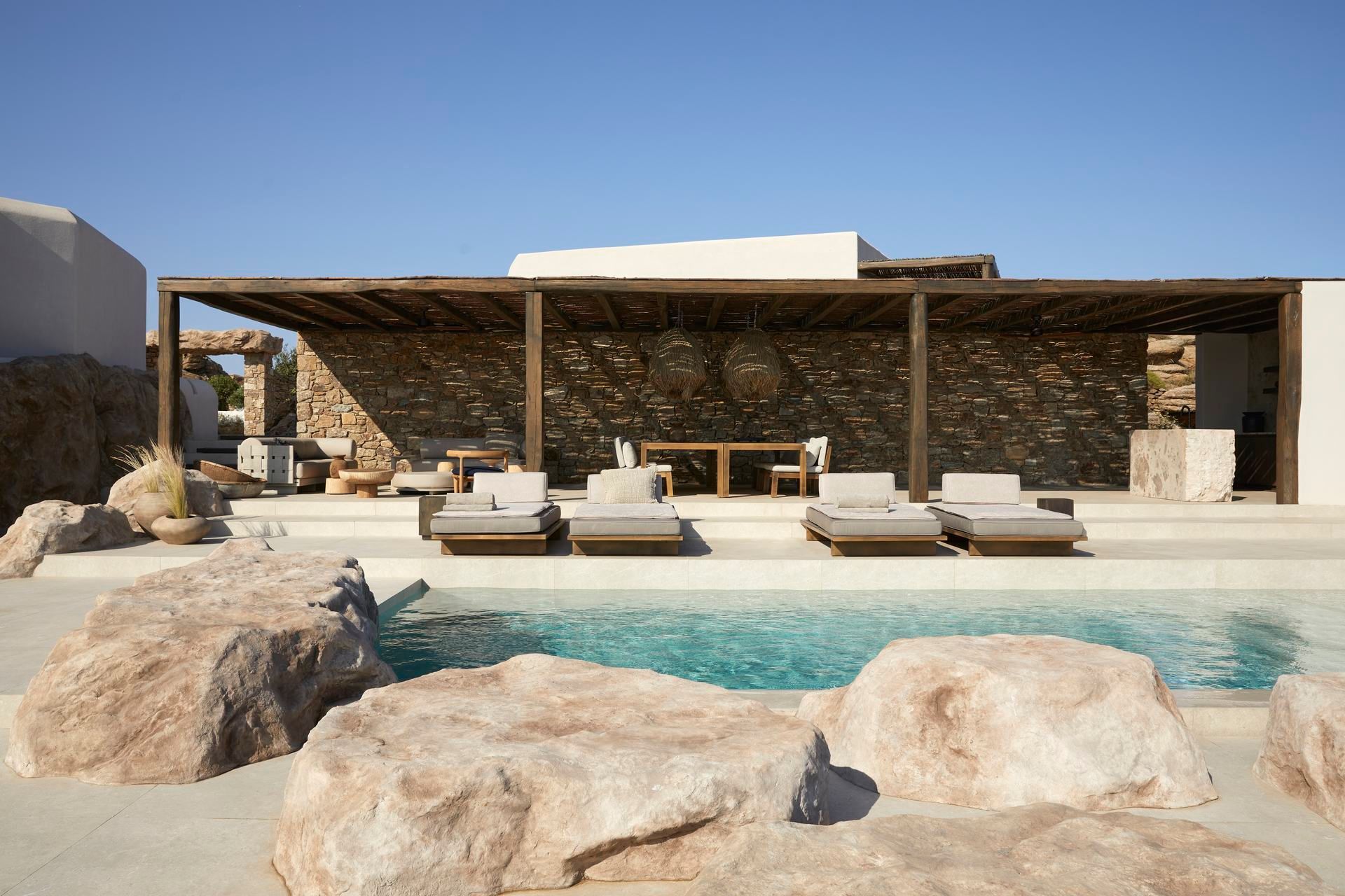 Mykonos luxury villa Sandstone in Pirgi - 3