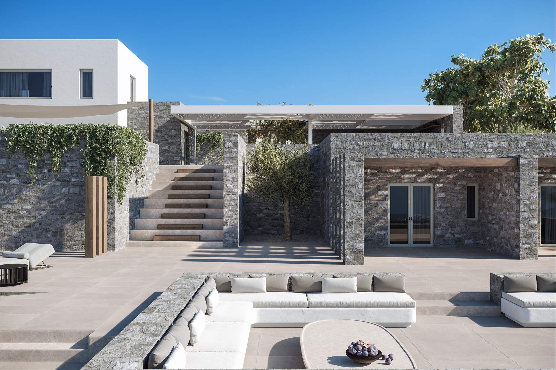 Mykonos luxury villa Bluestone in Kalo Livadi - 4