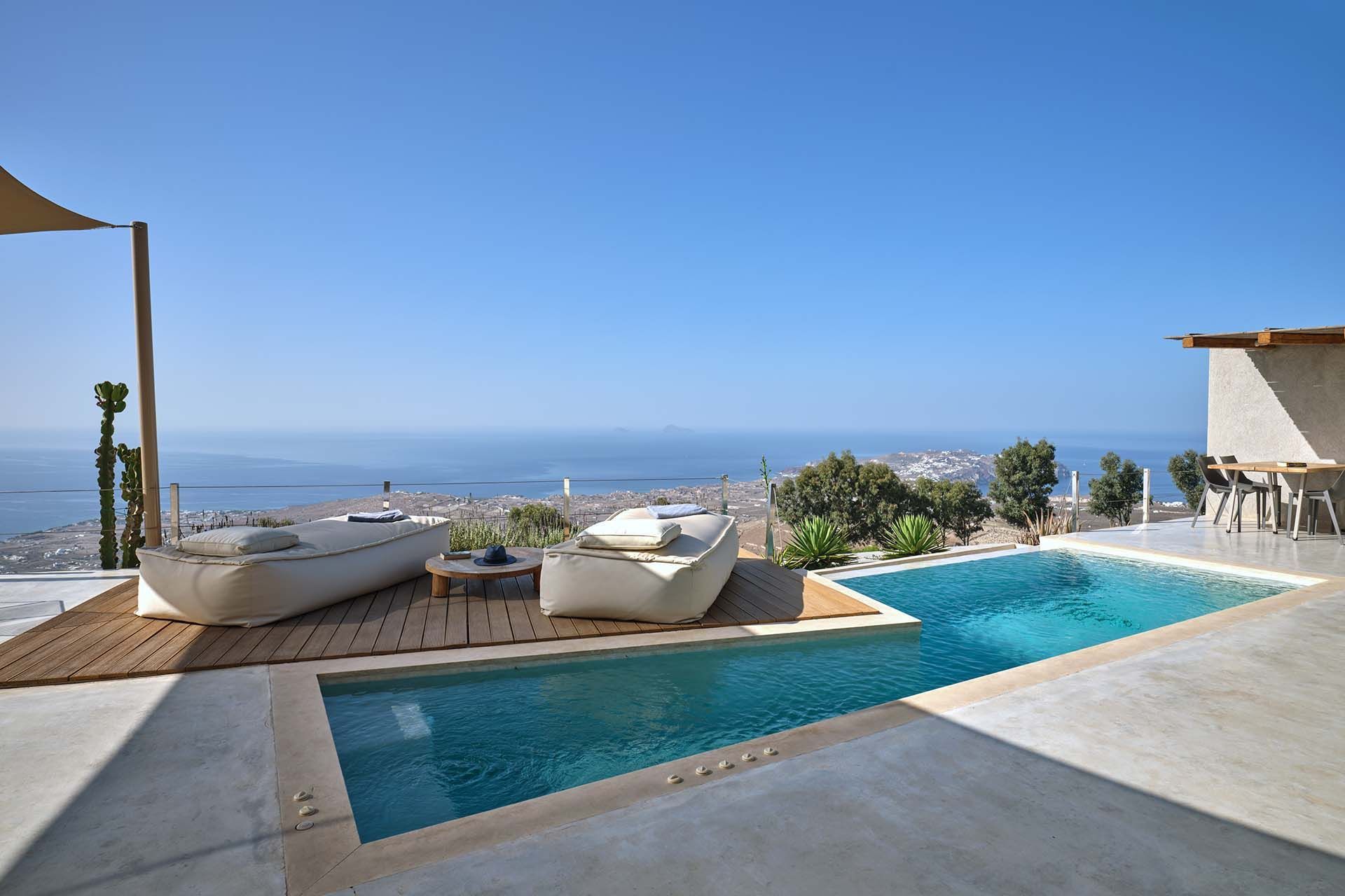 Santorini luxury villa Sunshine in Pyrgos Kallistis - 1