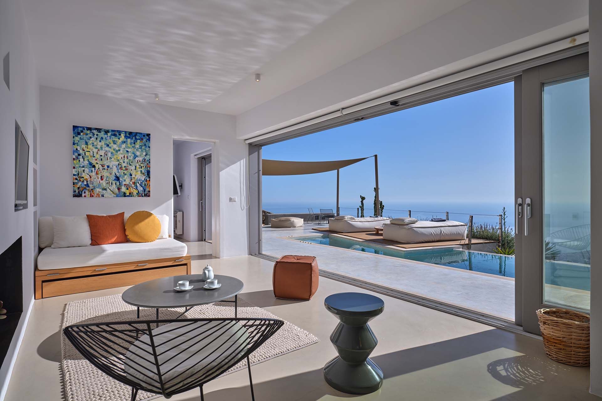 Santorini luxury villa Sunshine in Pyrgos Kallistis - 9